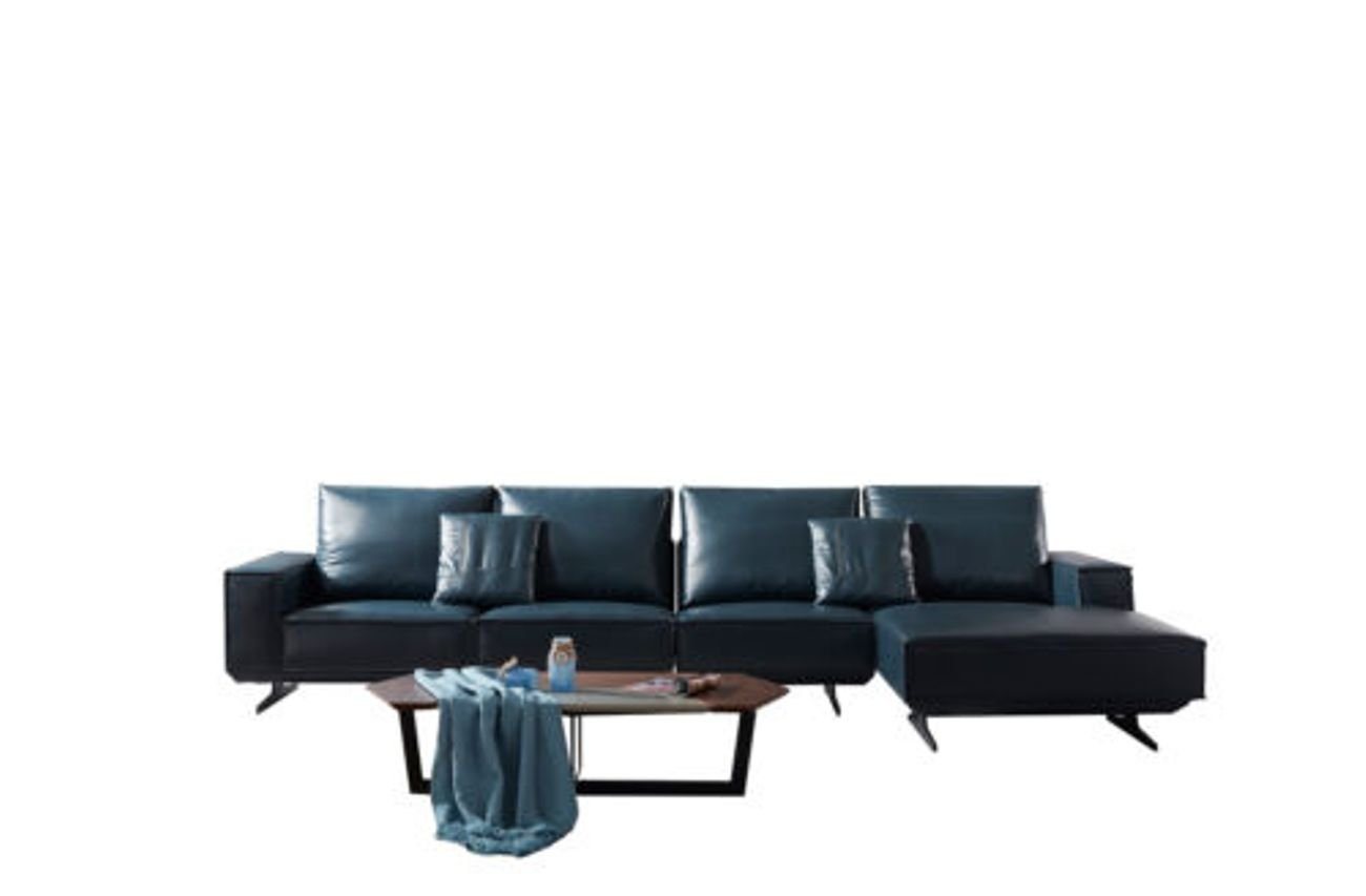 JVmoebel Ecksofa, Leder Garnitur Sofa Couch Eck Wohn Zimmer Sitz Landschaft L Form von JVmoebel
