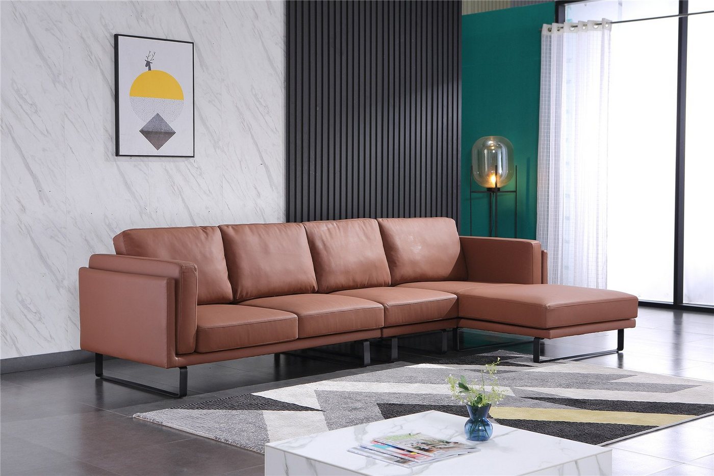 JVmoebel Ecksofa, Ledersofa Couch Sofagarnitur Ecksofa Eck Garnitur Design Modern Sofa von JVmoebel