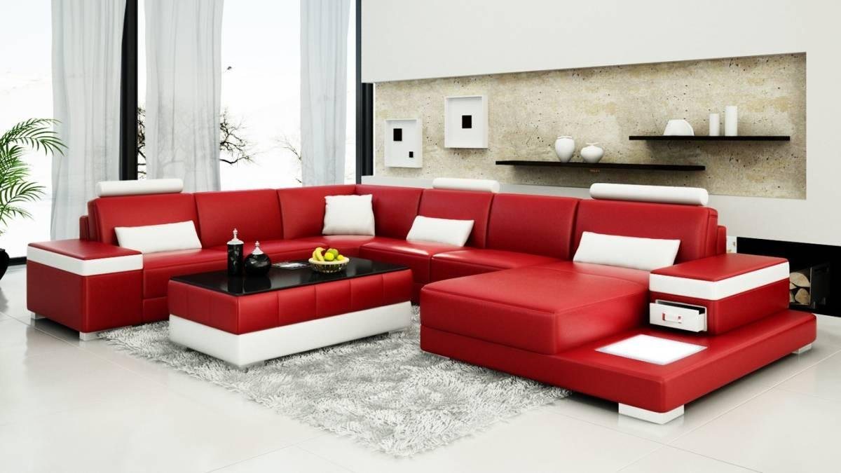 JVmoebel Ecksofa, Ledersofa Designer Sofa U Form Wohnlandschaft Couch Polster Ecksofa von JVmoebel