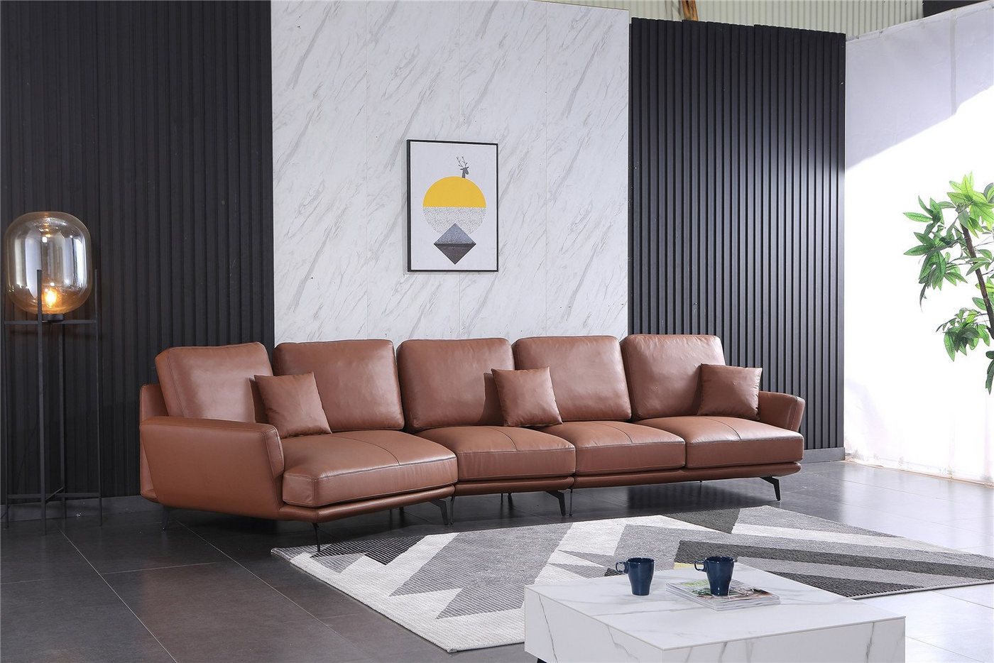 JVmoebel Ecksofa, Ledersofa Wohnlandschaft Ecksofa L-Form Ecke Set Garnitur Modern Sofa von JVmoebel