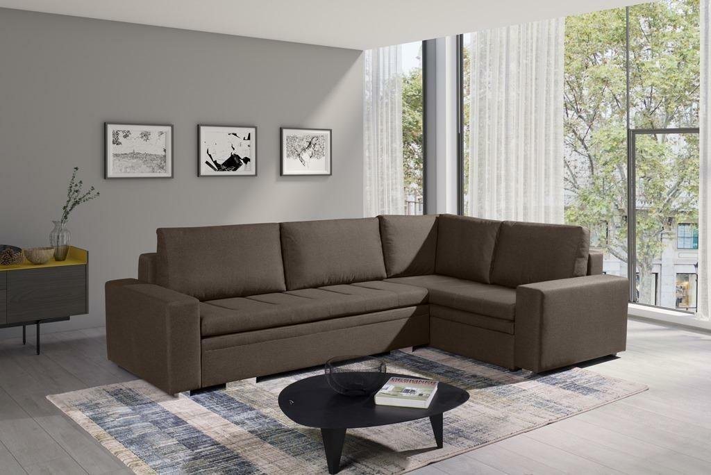 JVmoebel Ecksofa, Moderne Ecksofa Wohnzimmer Textil Stoff Schlafsofa Couch von JVmoebel