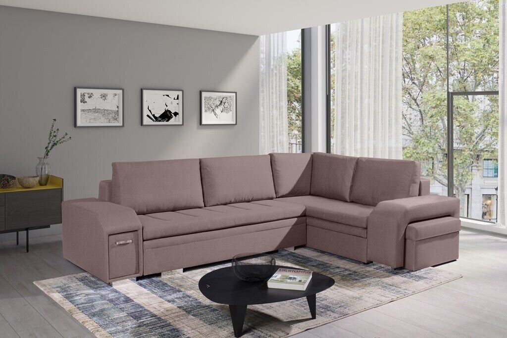 JVmoebel Ecksofa, Polstersofa Loungesofa Couch Sitzgruppe Wohnzimmer mit Kissen Sofa von JVmoebel