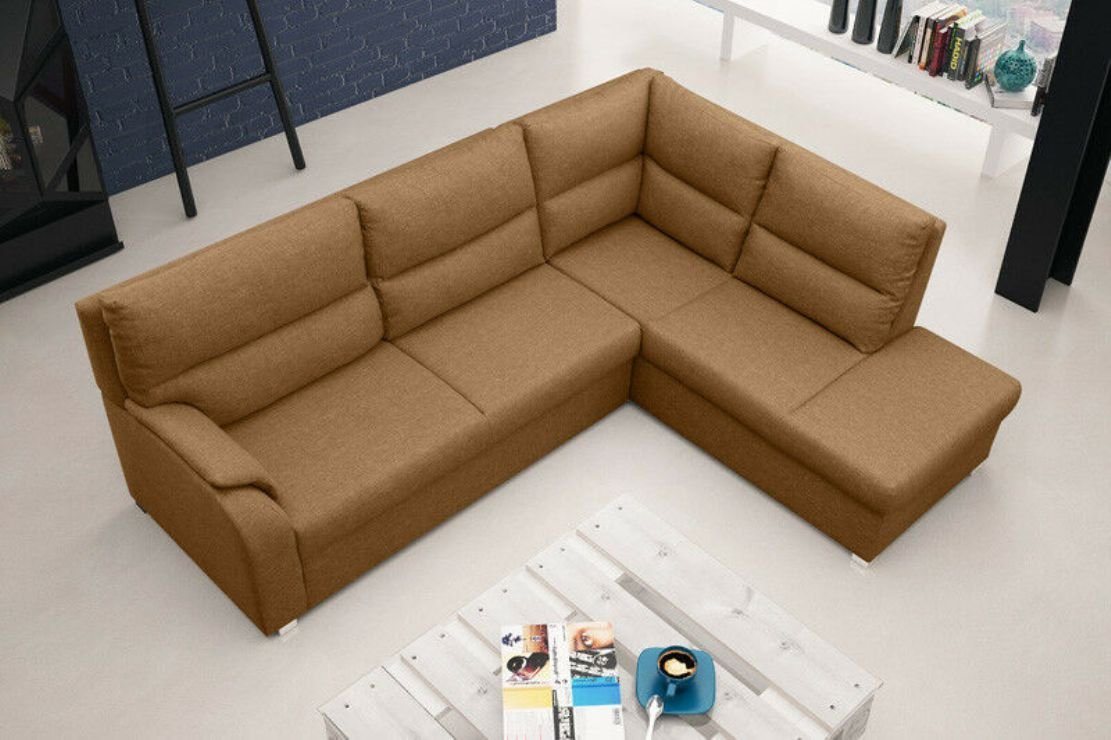 JVmoebel Ecksofa, Sofa Schlafsofa Designer Sofa mit Bettfunktion + Bettkasten Ecksofa von JVmoebel