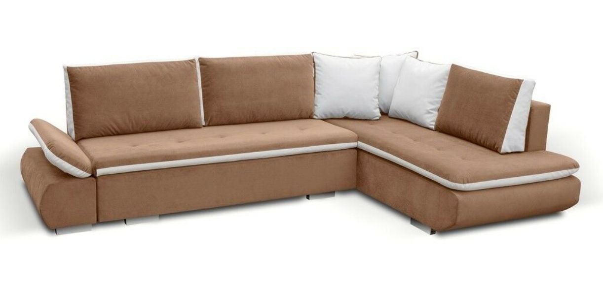 JVmoebel Ecksofa, Sofa Schlafsofa Designer Sofa mit Bettfunktion + Bettkasten Ecksofa von JVmoebel