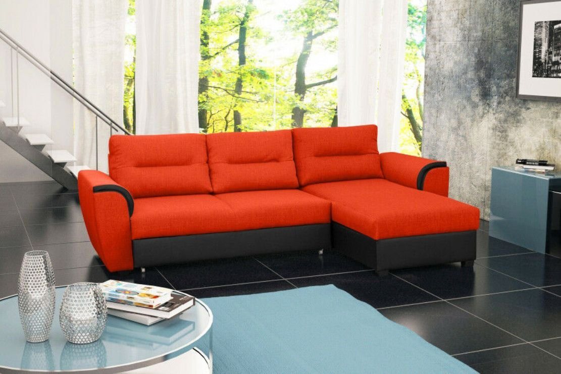 JVmoebel Ecksofa, Sofa Schlafsofa Designer Sofa mit Bettfunktion + Bettkasten Ecksofa von JVmoebel