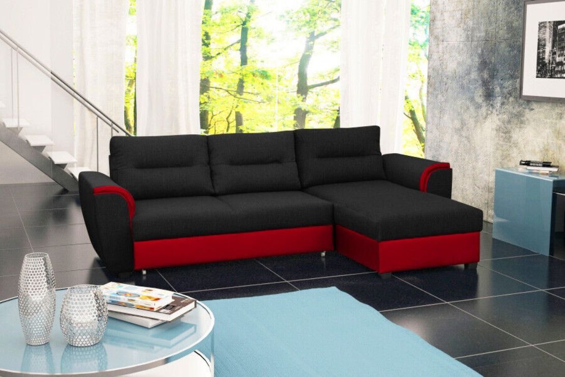 JVmoebel Ecksofa, Sofa Schlafsofa Designer Sofa mit Bettfunktion + Bettkasten Ecksofa von JVmoebel