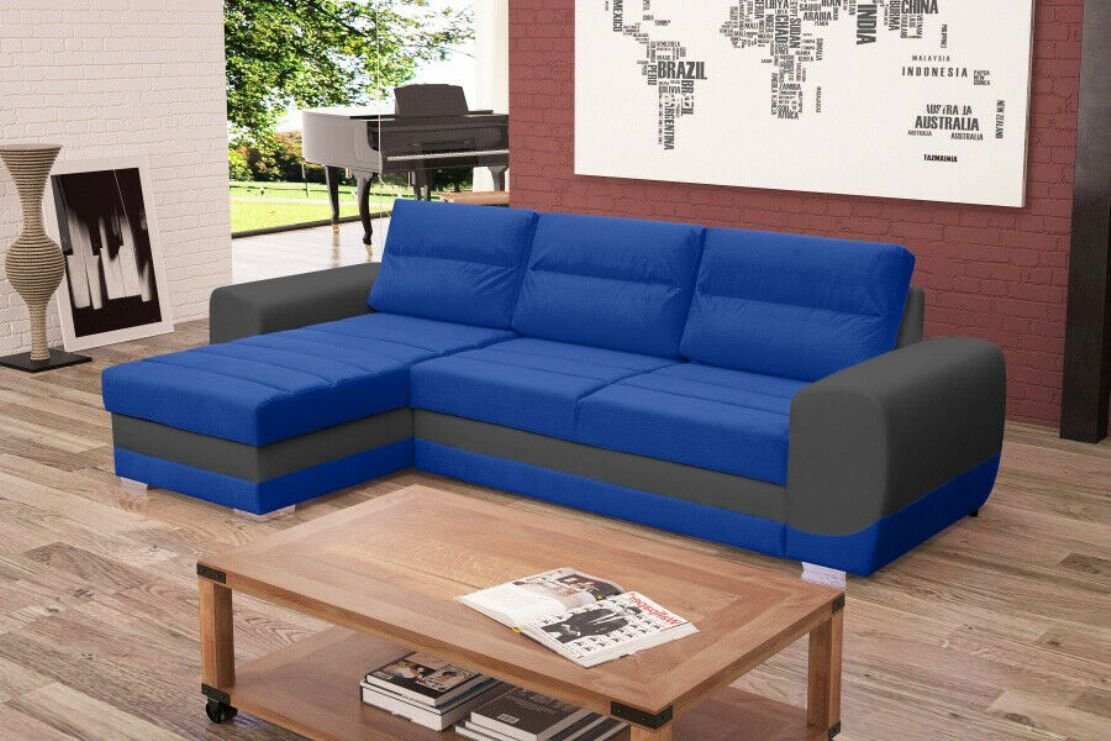 JVmoebel Ecksofa, Sofa Schlafsofa Designer Sofa mit Bettfunktion + Bettkasten von JVmoebel