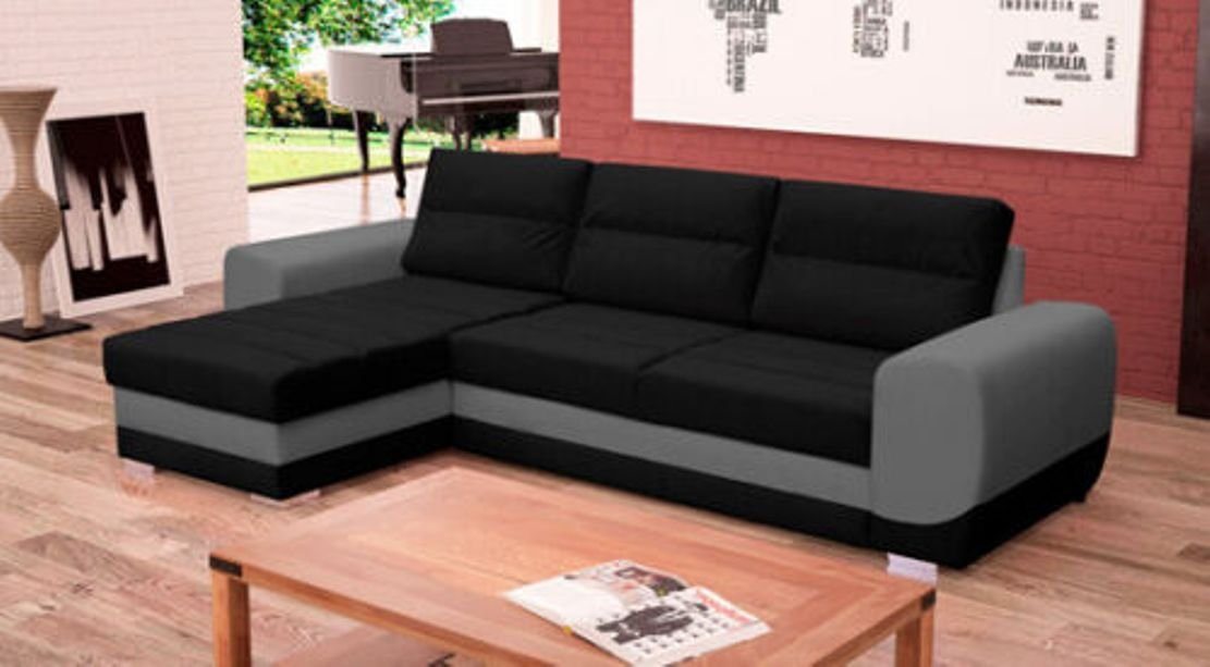 JVmoebel Ecksofa, Sofa Schlafsofa Designer Sofa mit Bettfunktion + Bettkasten von JVmoebel