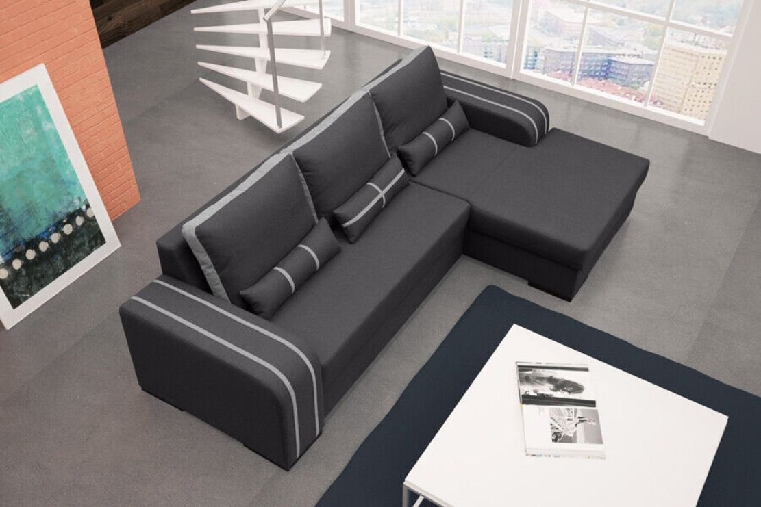 JVmoebel Ecksofa, Sofa Schlafsofa Designer Sofa mit Bettfunktion + Bettkasten von JVmoebel