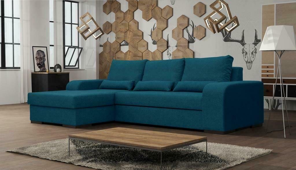 JVmoebel Ecksofa, Sofa Schlafsofa Designer Sofa mit Bettfunktion - Bettkasten Ecksofa von JVmoebel