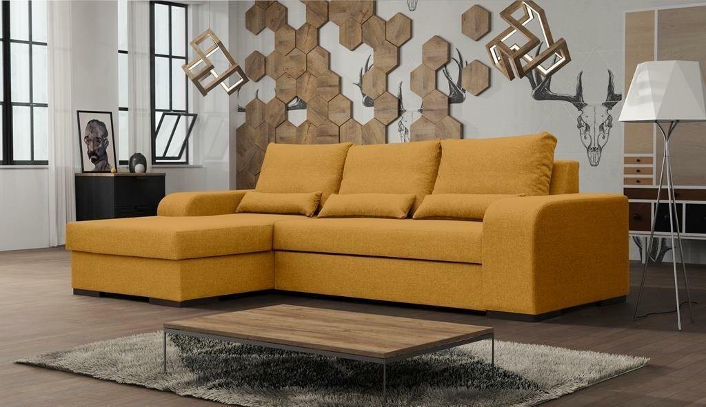 JVmoebel Ecksofa, Sofa Schlafsofa Designer Sofa mit Bettfunktion - Bettkasten Ecksofa von JVmoebel