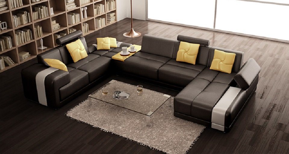 JVmoebel Ecksofa, Sofa Wohnlandschaft U Form Eckcouch Ecksofa Couch Polster von JVmoebel