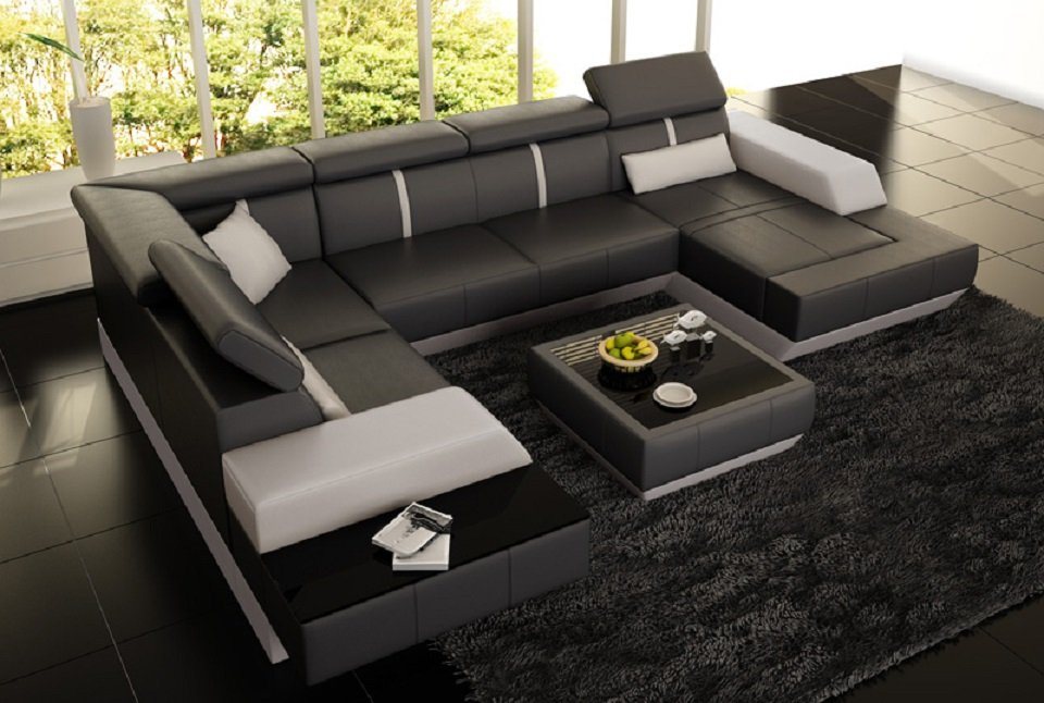 JVmoebel Ecksofa, Sofa Wohnlandschaft U Form Ecksofa Couch Polster U Form Couchen Sofas von JVmoebel