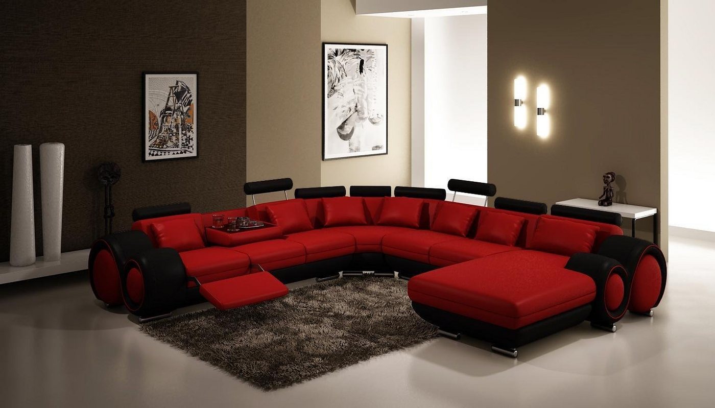 JVmoebel Ecksofa, Sofas U Form Sofa Couch Polster Garnitur Wohnlandschaft Design Ecksofa von JVmoebel