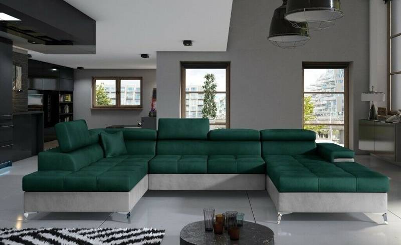 JVmoebel Ecksofa, Stoff U-Form Couch Wohnlandschaft Ecksofa Design Modern Sofa Modern von JVmoebel