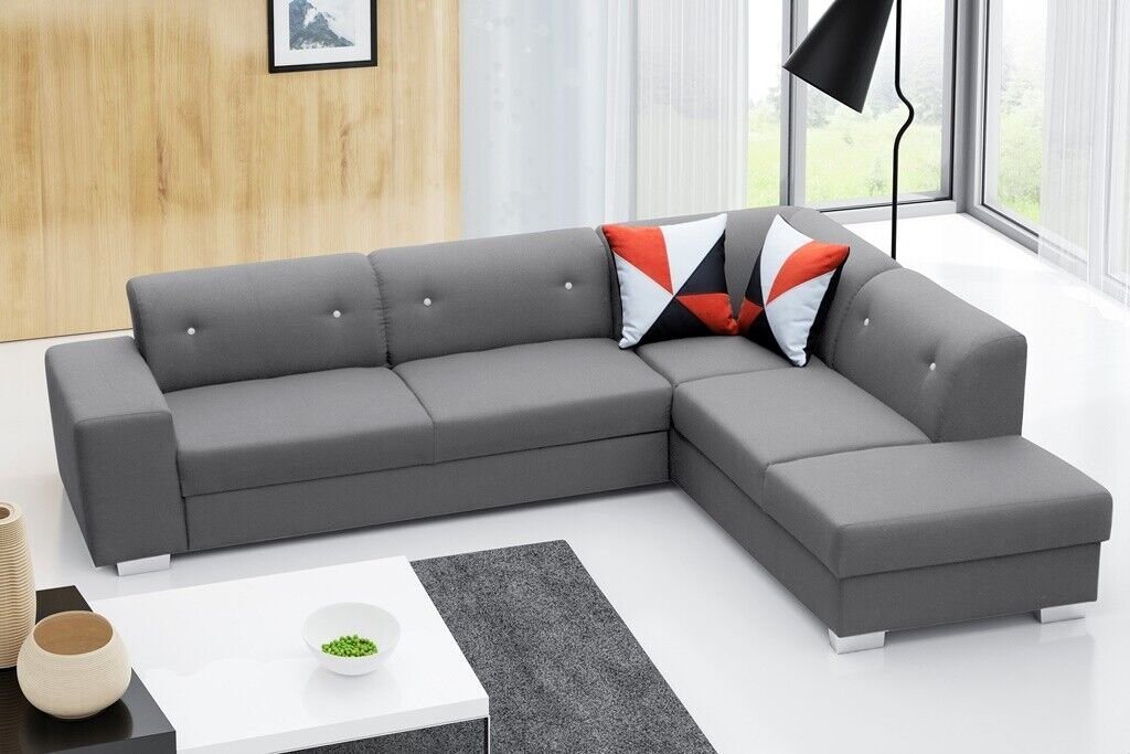 JVmoebel Ecksofa, Wohnlandschaft Ecksofa Sofas Bettkasten Polstersofa Couch Sofa L-Form von JVmoebel