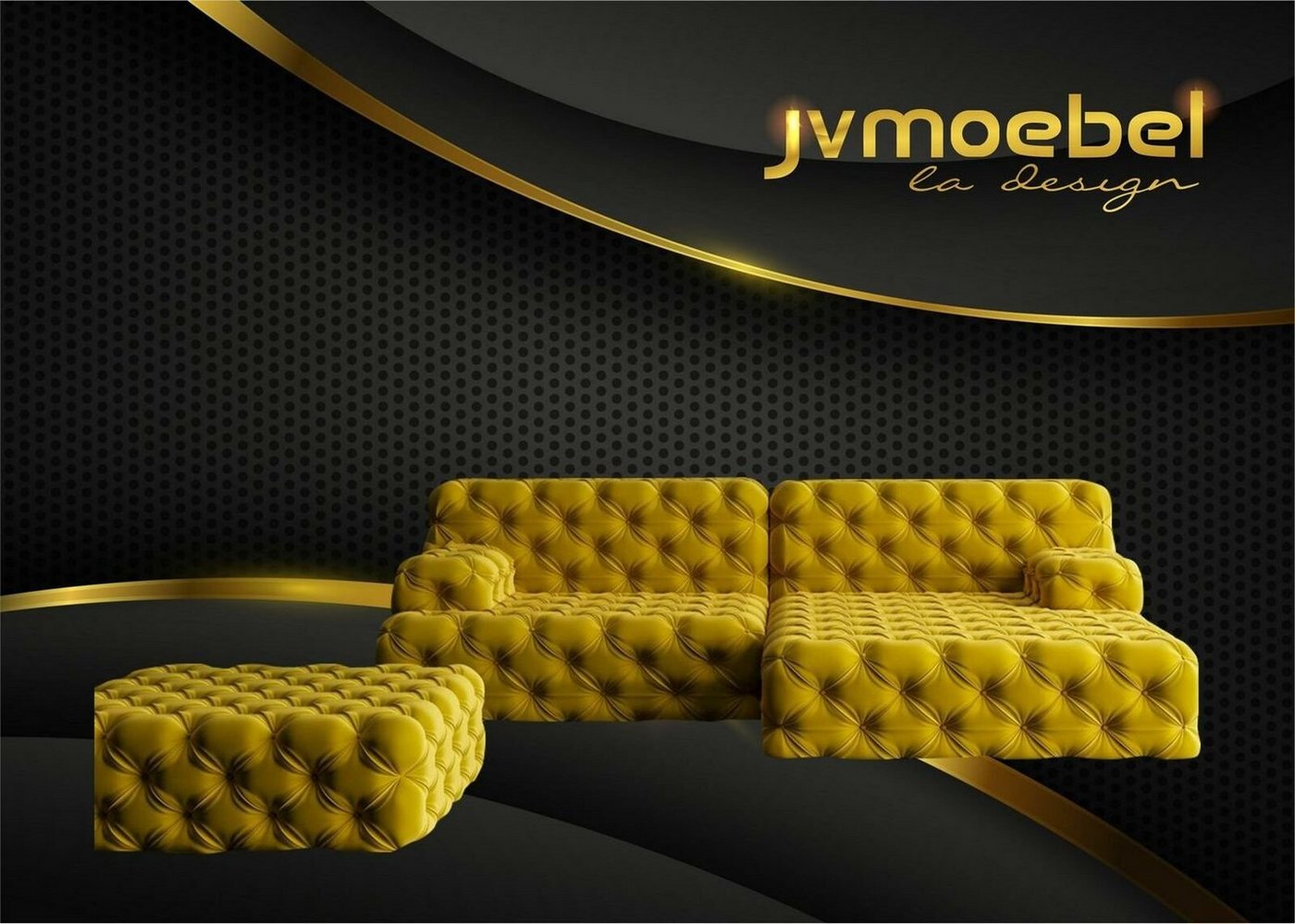 JVmoebel Ecksofa, Wohnlandschaft L-Form Ecksofa Couch Design Polster Garnitur Sofa von JVmoebel