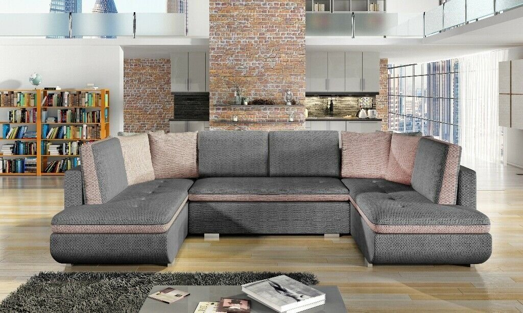 JVmoebel Ecksofa, XXL Wohnlandschaft Ecksofa Sofa Couch Polster Garnitur Ecke Designer von JVmoebel