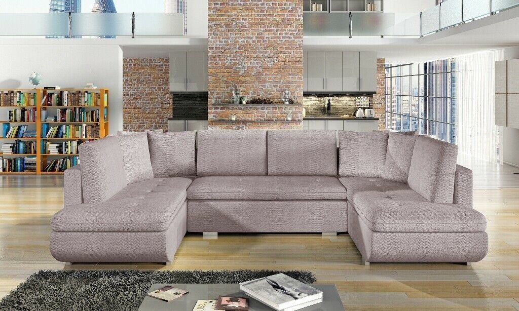 JVmoebel Ecksofa, XXL Wohnlandschaft Ecksofa Sofa Couch Polster Garnitur Ecke Designer von JVmoebel