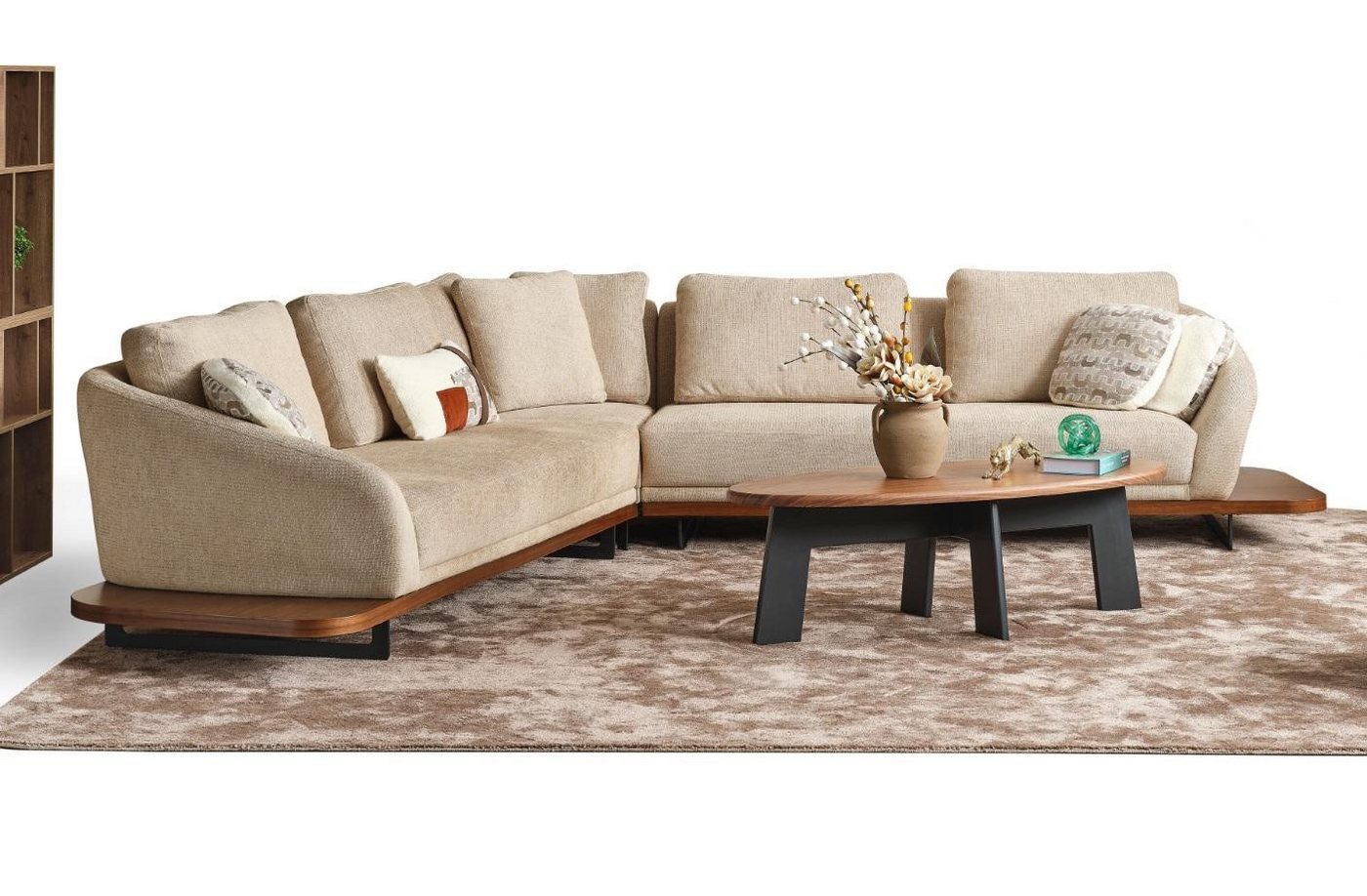 JVmoebel Ecksofa Beige L-Form Wohnlandschaft Sofa 2-teilig Modern Ecksofa, 2 Teile, Made in Europa JVmoebel Ecksofa Beige L-Form Wohnlandschaft Sofa 2-teilig Modern Ecksofa, 2 Teile, Made in Europa von JVmoebel
