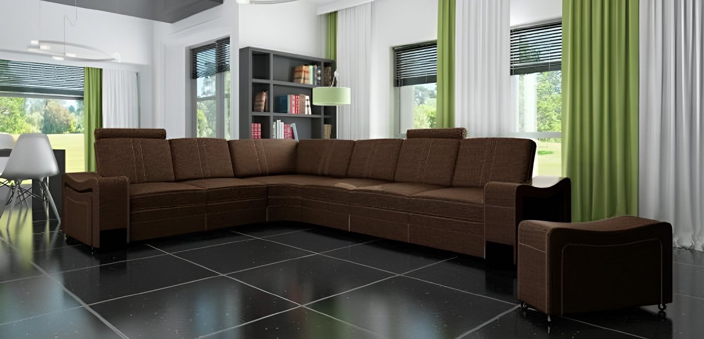 JVmoebel Ecksofa Bequeme Textil Eckcouch L-Form – Sofa mit USB & weicher Polsterung, Made in Europa JVmoebel Ecksofa Bequeme Textil Eckcouch L-Form – Sofa mit USB & weicher Polsterung, Made in Europa von JVmoebel