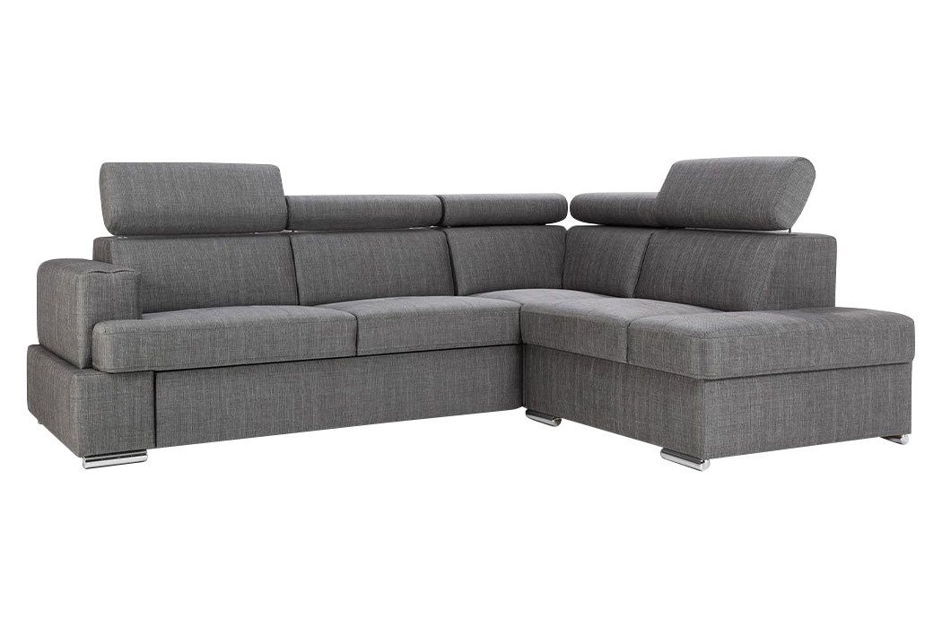 JVmoebel Ecksofa Bettfunktion Stoff Ecksofa L-Form Sofa Couch Design, Made in Europe von JVmoebel