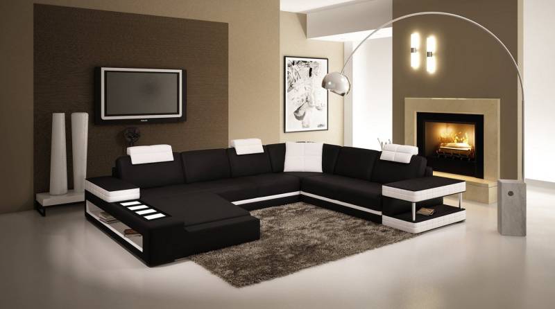 JVmoebel Wohnlandschaft Big xxl Ledersofa Couch Sitz Polster U Form Sofas Leder Wohnlandschaft, Made in Europa JVmoebel Wohnlandschaft Big xxl Ledersofa Couch Sitz Polster U Form Sofas Leder Wohnlandschaft, Made in Europa von JVmoebel