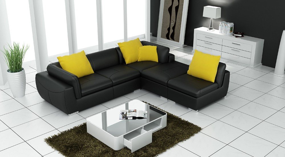 JVmoebel Ecksofa Couch aus Leder in L-Form – Wohnlandschaft Sofa Garnitur, Made in Europa JVmoebel Ecksofa Couch aus Leder in L-Form – Wohnlandschaft Sofa Garnitur, Made in Europa von JVmoebel