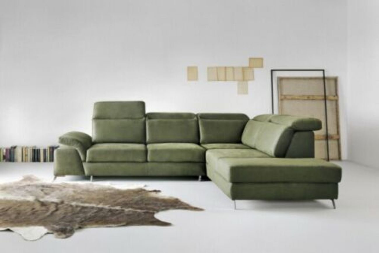 JVmoebel Ecksofa Design Couch Sofa Polster Schlafsofa Wohnzimmer Ecksofa Textl Stoff, Mit Bettfunktion von JVmoebel