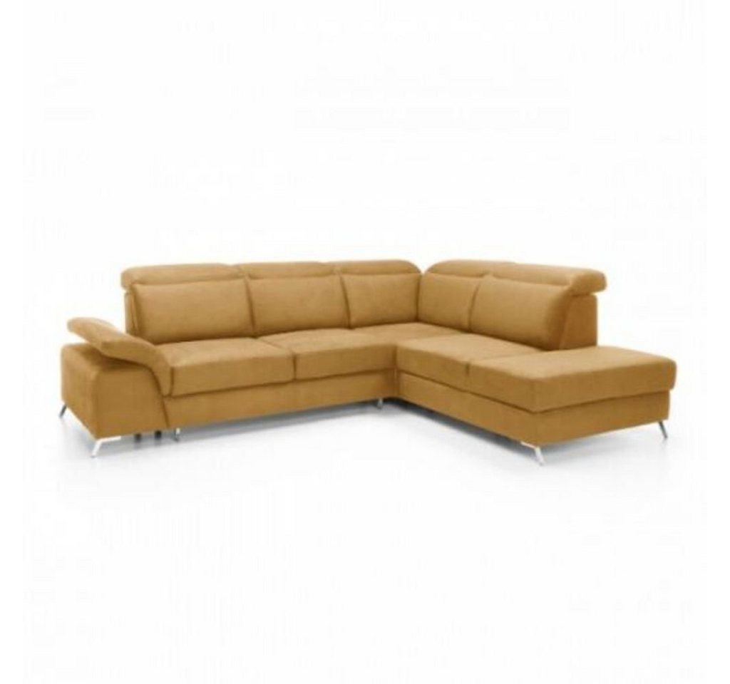 JVmoebel Ecksofa Design Couch Sofa Polster Schlafsofa Wohnzimmer Ecksofa Textl Stoff, Mit Bettfunktion von JVmoebel