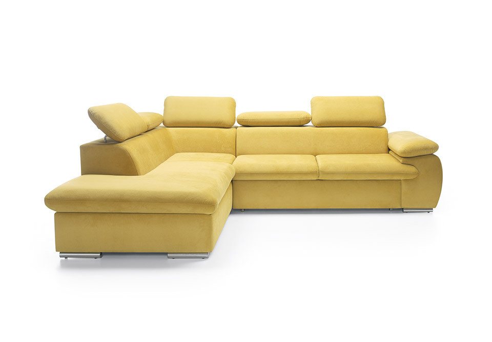 JVmoebel Ecksofa Design Ecksofa L-Form Sofa Couch Polster Schlafsofa Textil, Made in Europa von JVmoebel