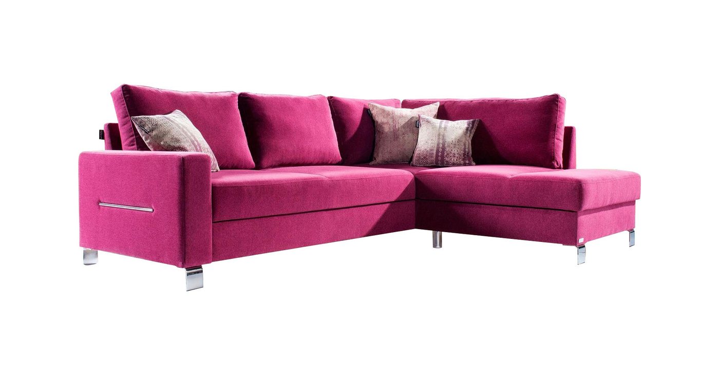 JVmoebel Ecksofa Design Ecksofa L-Form Sofa Couch Polster Schlafsofa Textil von JVmoebel