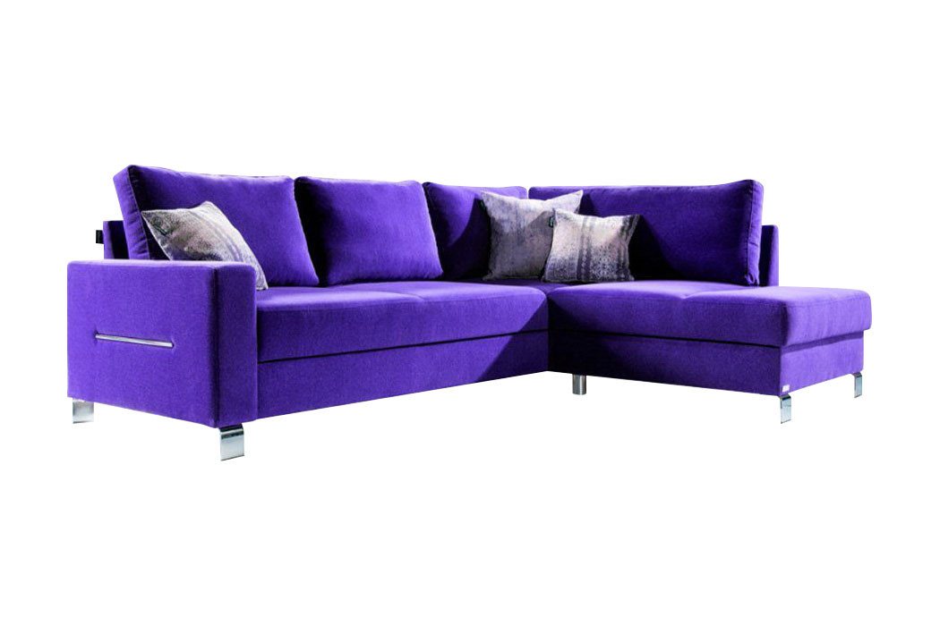 JVmoebel Ecksofa Design Ecksofa L-Form Sofa Couch Polster Schlafsofa Textil von JVmoebel