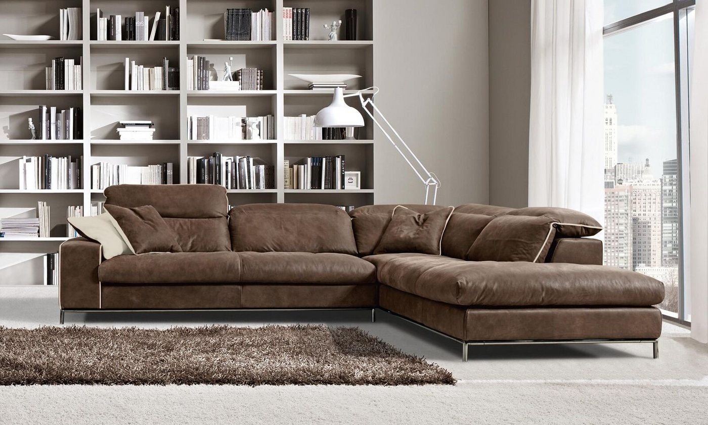 JVmoebel Ecksofa Design Ecksofa Prianera Moderne Luxus Ecke Leder Holz Sofa L-Form von JVmoebel