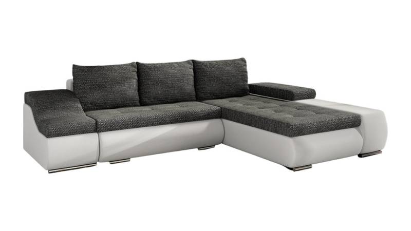 JVmoebel Ecksofa Design Ecksofa Schlafsofa Bettfunktion Couch Leder Textil Polster, Made in Europa von JVmoebel