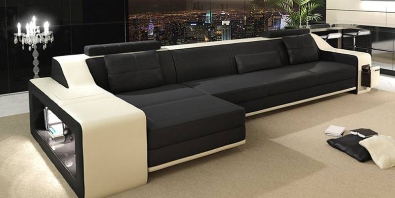 JVmoebel Ecksofa Design Ecksofa Sofa Couch Polster Sitz Eck Garnitur Sofas Leder Textil, Made in Europa von JVmoebel