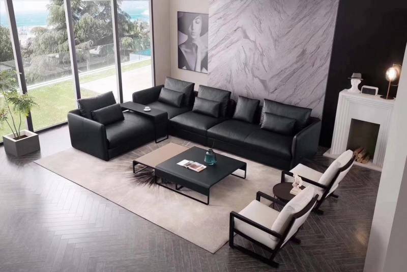 JVmoebel Ecksofa Design Ecksofa aus Leder – Moderne Polstercouch für Ihr Zuhause, Made in Europa von JVmoebel