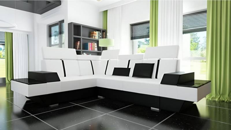 JVmoebel Ecksofa Design-Ledersofa mit USB und Polster – Moderne Eckcouch, Made in Europa JVmoebel Ecksofa Design-Ledersofa mit USB und Polster – Moderne Eckcouch, Made in Europa von JVmoebel