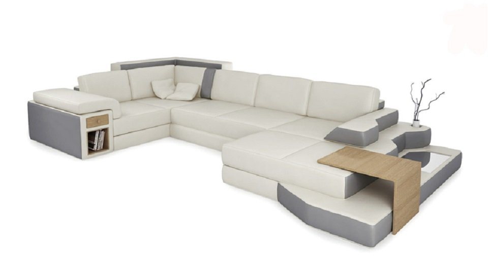 JVmoebel Ecksofa Design Sofa U Form Leder Wohnlandschaft Couch Polster Sitz, Made in Europe von JVmoebel