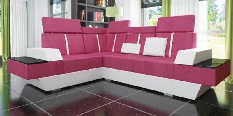 JVmoebel Ecksofa Design Wohnlandschaft Sofa Ecksofa USB Stoff Textil Leder, 1 Teile, Made in Europa von JVmoebel