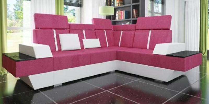 JVmoebel Ecksofa Design Wohnlandschaft Sofa Ecksofa USB Stoff Textil Leder, 1 Teile, Made in Europa von JVmoebel