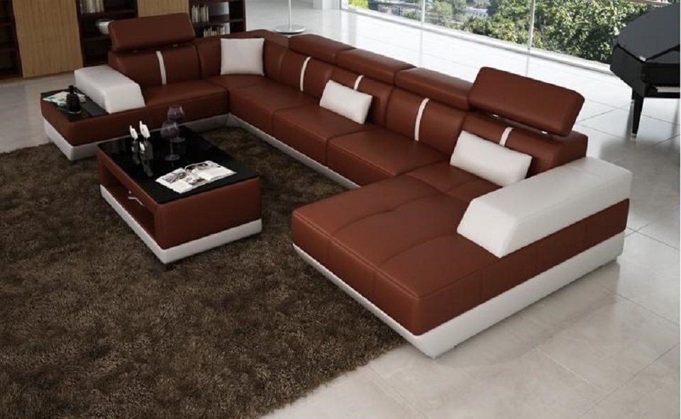 JVmoebel Ecksofa Design Wohnlandschaft U Form big Ecksofa Sofa Couch Polster, Made in Europe von JVmoebel
