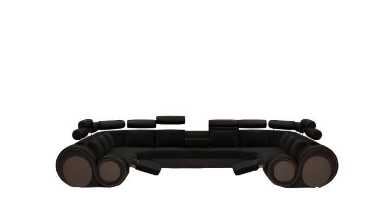 JVmoebel Wohnlandschaft Design XXL Wohnlandschaft Sofa mit USB,Couch Polster Ecksofa Textil, 1 Teile, Made in Europa von JVmoebel