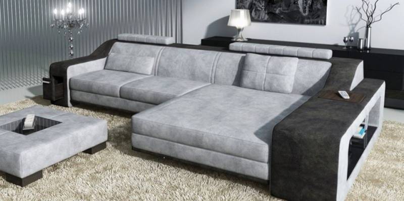 JVmoebel Ecksofa Designer Beige Wohnlandschaft luxus Ecksofa Polster Couch Möbel Neu, Made in Europa von JVmoebel