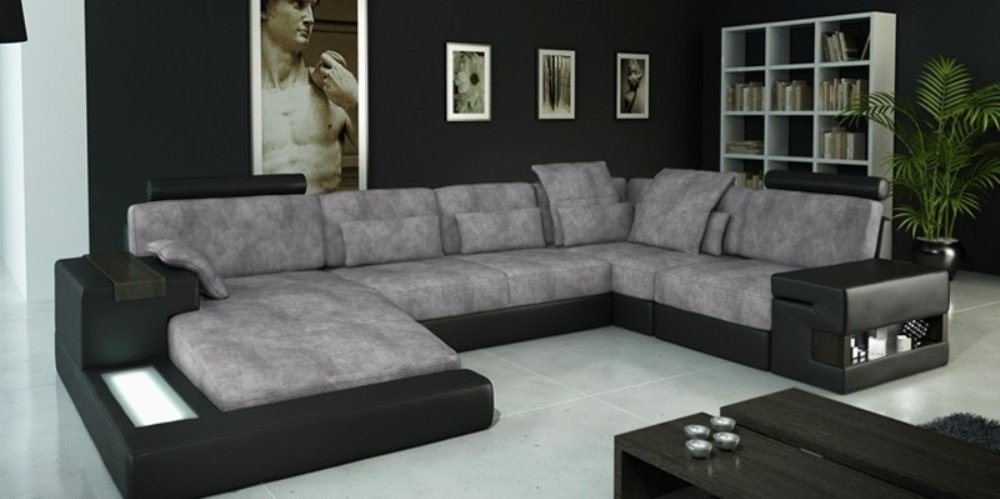 JVmoebel Ecksofa Designer Beiges Sofa Couch Polster Wohnlandschaft Sofas Couchen, Made in Europe von JVmoebel