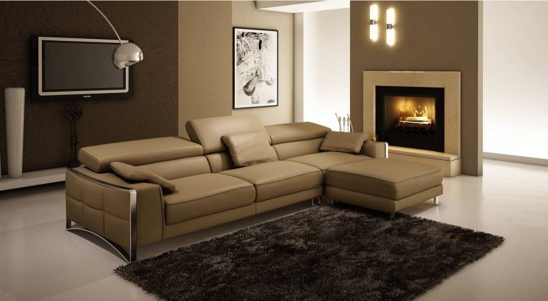 JVmoebel Ecksofa Designer Ledersofa Schwarze Couch Großes XXL Soffa Neu, Made in Europa von JVmoebel