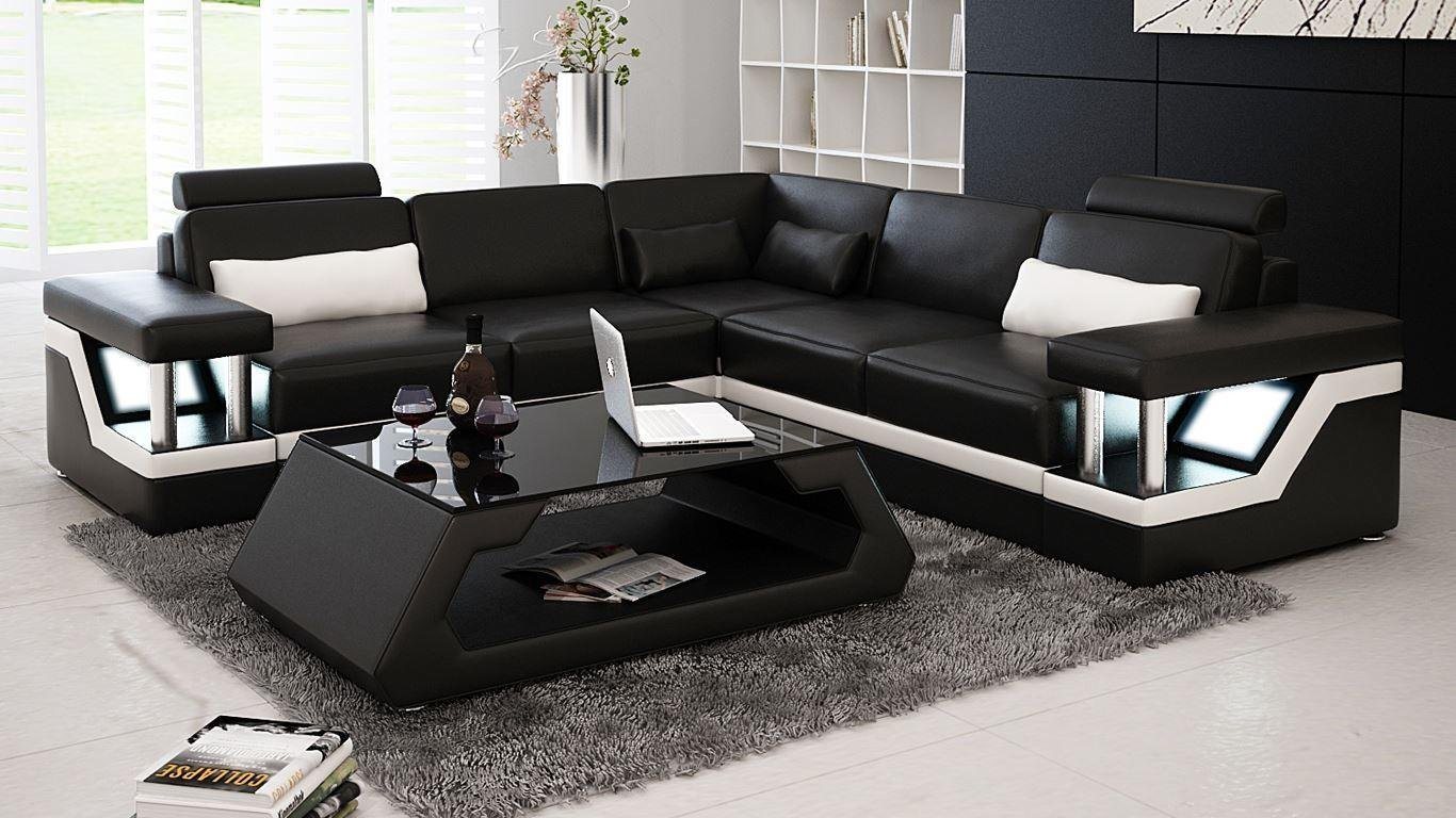 JVmoebel Ecksofa Designer Sofa Couch Ecksofa Leder Textil Polster Garnitur, Made in Europe von JVmoebel