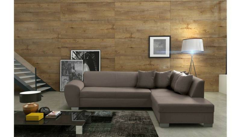 JVmoebel Ecksofa Designer Sofa Ecksofa Stoffsofa Bettfunktion Sofa Textil Samt, Made in Europa von JVmoebel