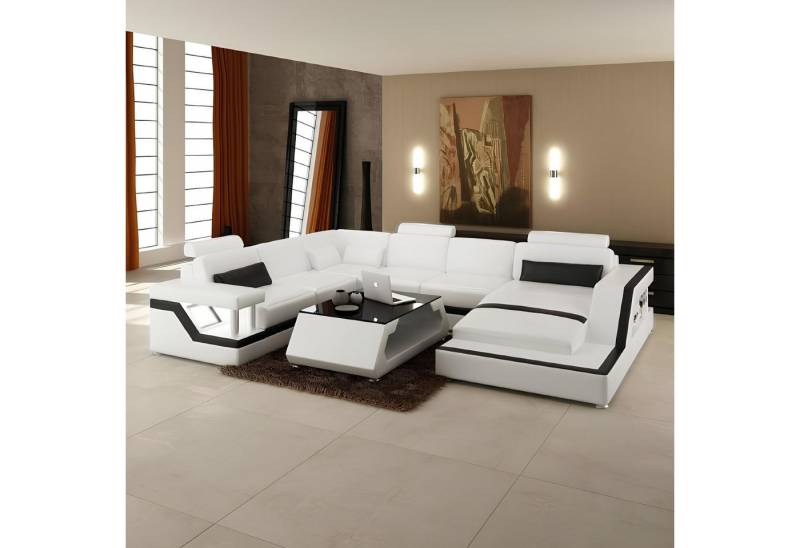 JVmoebel Ecksofa Designer Sofa Ecksofa Wohnlandschaft Big Modernes Ledersofa +, Made in Europa von JVmoebel