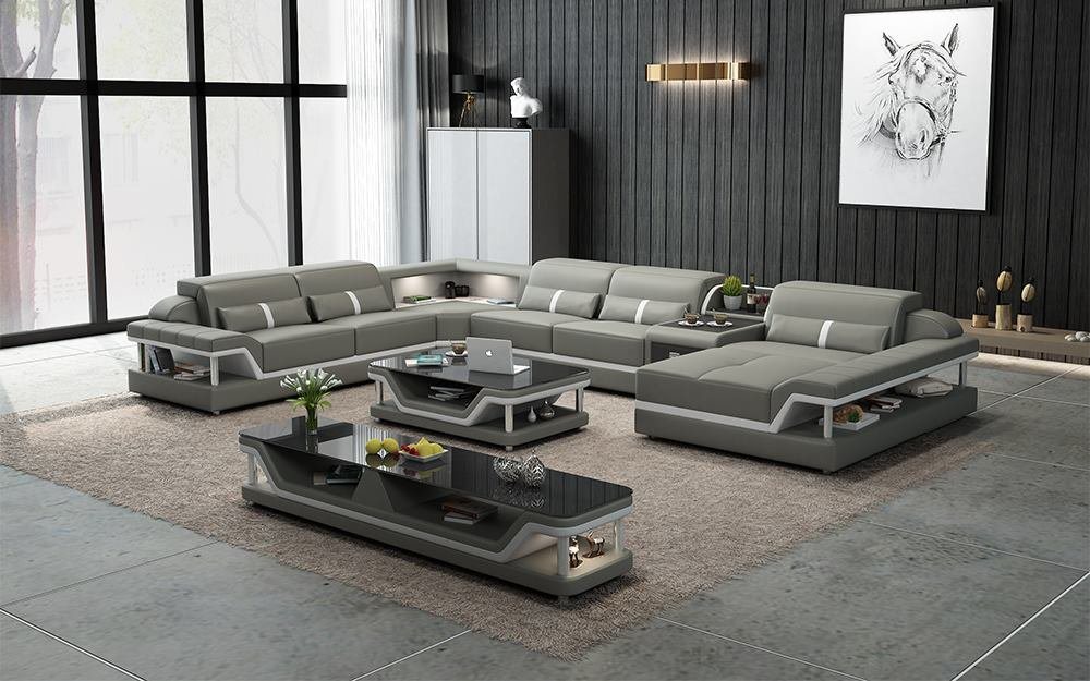 JVmoebel Ecksofa Designer Wohnlandschaft U-Form Couch Ecksofa Polster, Made in Europe von JVmoebel